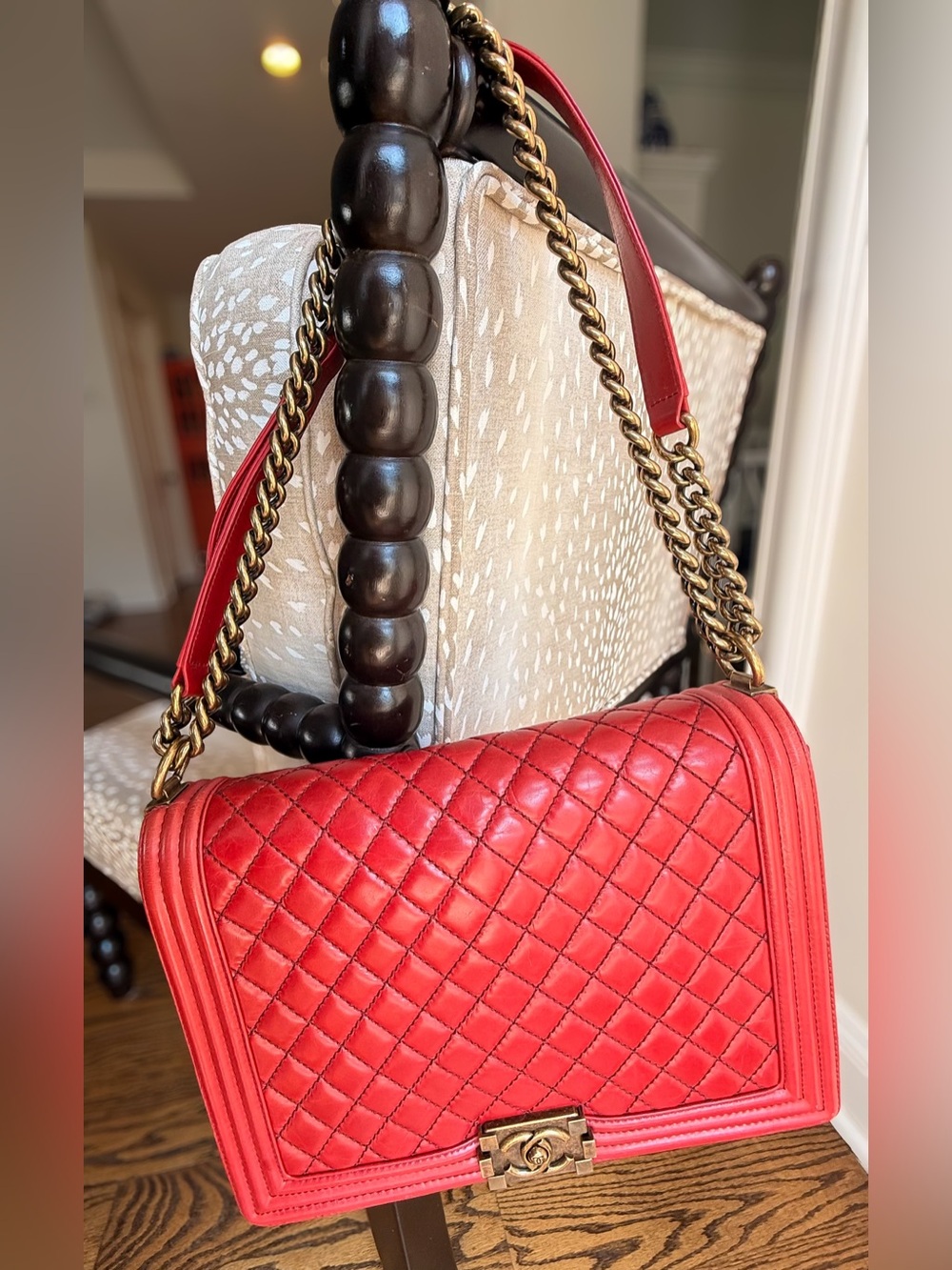 🔥❤️Large Chanel Le Boy Bag with Card & Holo 🔥❤️